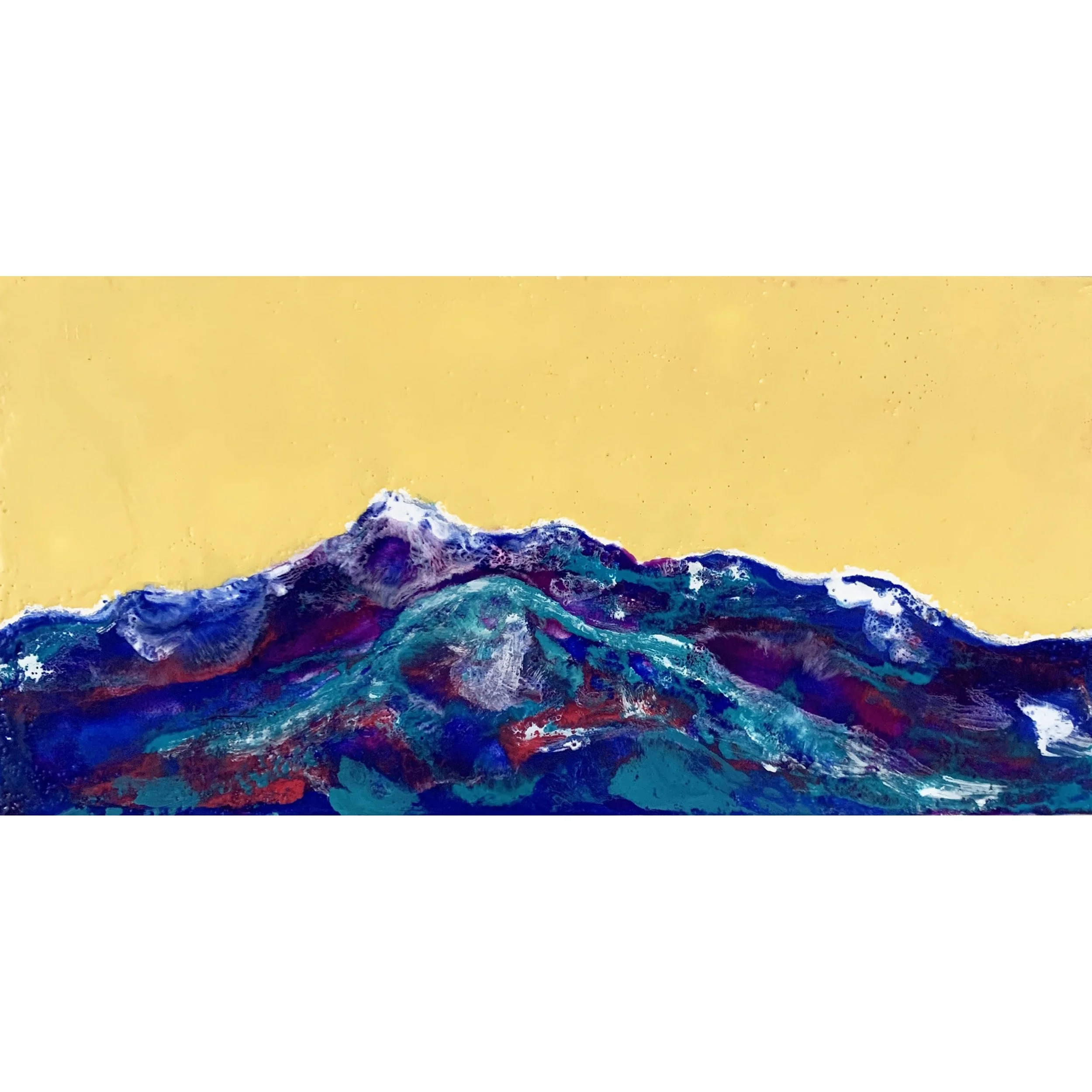 絵画 Mountain glow mountain+glow+painting+purple+